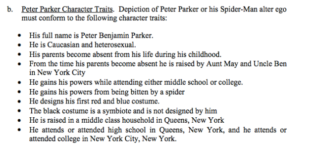 Peter Parker Traits
